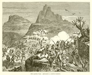 The Kaffir War: Attacking a Native Position by English School
