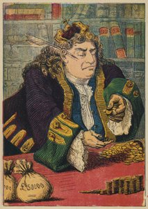 The King Counting His Money by English School