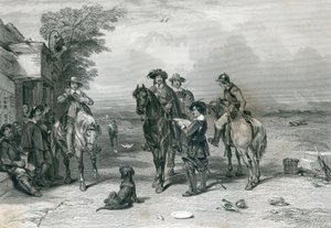 The King on His Journey to the Scots, engraved by Frederick T. Heath by English School