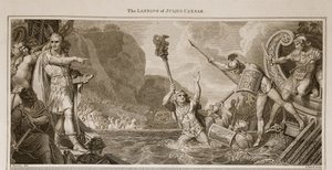 The Landing of Julius Caesar, Illustration from David Hume