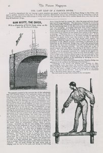 The Last Leap of a Famous Diver by English School