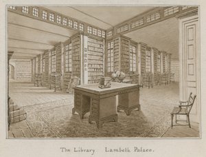 The Library, Lambeth Palace, London by English School