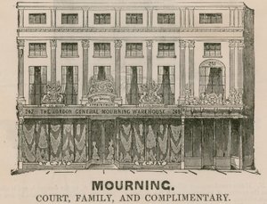 The London General Mourning Warehouse, Regent Street, London by English School