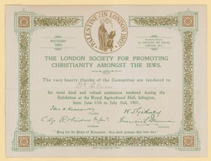 The London Society for Promoting Christianity Amongst the Jews by English School