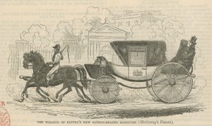 The Marquis of Exeters new patent-headed Barouche by English School