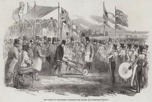 The Marquis of Londonderry commencing the Seaham and Sunderland Railway by English School