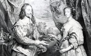 The Marriage of Henrietta and Charles, engraved by G. Vertue after Van Dyck by English School