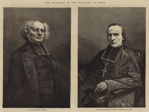 The Massacre of the Hostages in Paris by English School