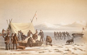The Meeting in Wellington Channel, June 14, 1851 by English School