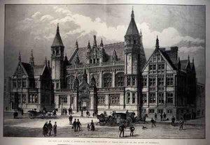The New Law Courts at Birmingham, the Foundation Stone of which was Laid by the Queen