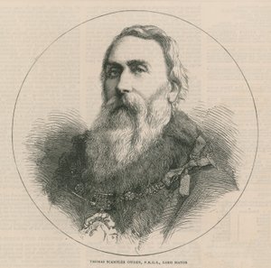 The New Lord Mayor and Sheriffs: Thomas Scambler Owden, Lord Mayor by English School