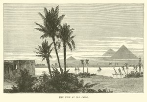 The Nile at Old Cairo by English School