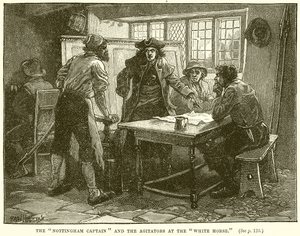The Nottingham Captain and the Agitators at the White Horse by English School