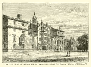 The Old Front of Wilton House by English School