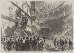 The Opening of the New Italian Parliament by Victor Emmanuel on the 18th Ult by English School
