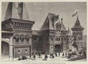 The Paris Exhibition, Russian Model of the Palace in which Peter the Great was born, near Moscow by English School