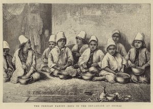 The Persian Famine, Boys in the Orphanage at Shiraz by English School