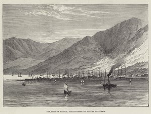 The Port of Batoum, surrendered by Turkey to Russia by English School