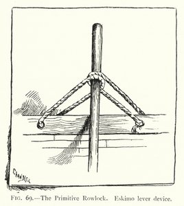 The Primitive Rowlock, Eskimo Lever Device by English School
