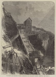 The Prince and Princess of Wales Descending the Botallack Tin-Mine, Cornwall by English School