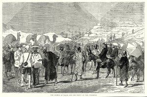 The Prince of Wales and His Party at the Pyramids by English School