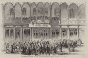 The Prince of Wales on the Balcony of Richmond House, Chicago by English School