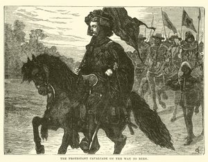 The Protestant Cavalcade on the Way to Bern by English School