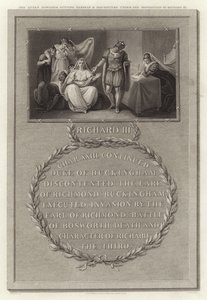 The Queen Dowager putting herself and daughters under the protection of Richard III by English School