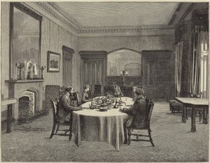 The Queen at Balmoral by English School