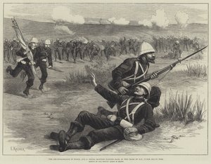 The Reconnaissance in Force, 5 August, Royal Marines falling back at the Close of Day, under Heavy Fire by English School