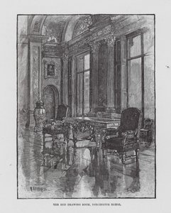 The Red Drawing Room, Dorchester House by English School