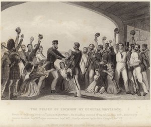 The Relief of Lucknow by General Havelock by English School