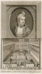 The Representation of the Trial of the Duchess of Kingston at Westminster Hall by English School