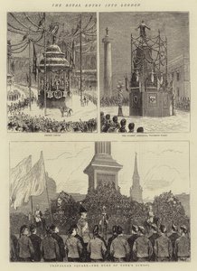 The Royal Entry into London by English School