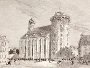 The Rundetarn or Round Tower in Copenhagen, Denmark in the Nineteenth Century by English School