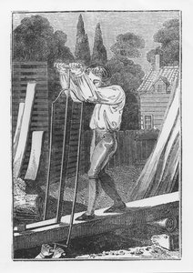The Sawyer, from The Young Tradesman or Book of English Trades, 1839