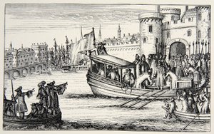 The Seven Bishops returning from the Tower, 1688 by English School