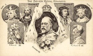The Seven Royal Edwards by English School