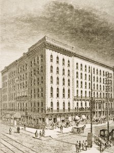 The Sherman Hotel, Chicago, in c.1870, from 