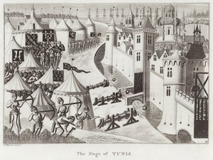 The Siege of Tunis by English School