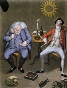 The Solid Enjoyment of Bottle and Friend by English School