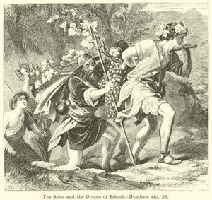 The Spies and the Grapes of Eshcol, Numbers 13:23 by English School