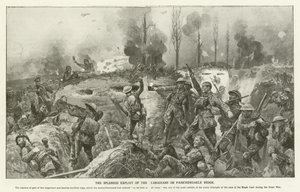 The Splendid Exploit of the Canadians on Passchendaele Ridge, World War I by English School