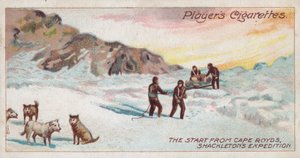 The Start from Cape Royds, Shackleton