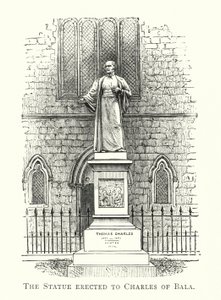 The Statue erected to Charles of Bala by English School
