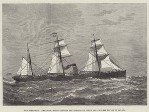 The Steam-Ship Sarmatian, which conveys the Marquis of Lorne and Princess Louise to Canada by English School