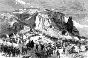 The Storming of Magdala, on Easter Sunday, 13th April 1868, from The British Expedition to Abyssinia, 1868