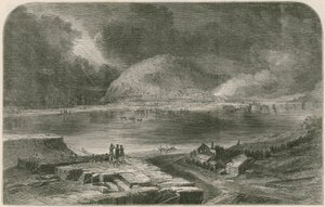 The Storming of San Sebastian, from the new diorama of the campaigns of the Duke of Wellington by English School