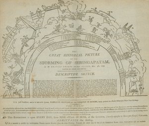The Storming of Seringapatam, panorama at the Lyceum, Strand, London by English School