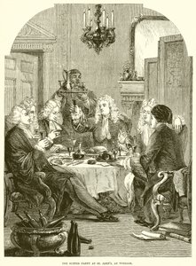 The Supper Party at St. Johns, at Windsor by English School